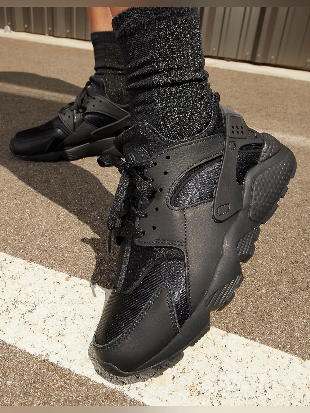 Nike Huarache Black Youth Nike Athletic Sneakers